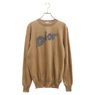 ディオールオム(DIOR HOMME)のDior HOMME ディオールオム 19AW Logo Patch Sweater ロゴパッチニットセーター ブラウン 933M614AT048(ニット/セーター)