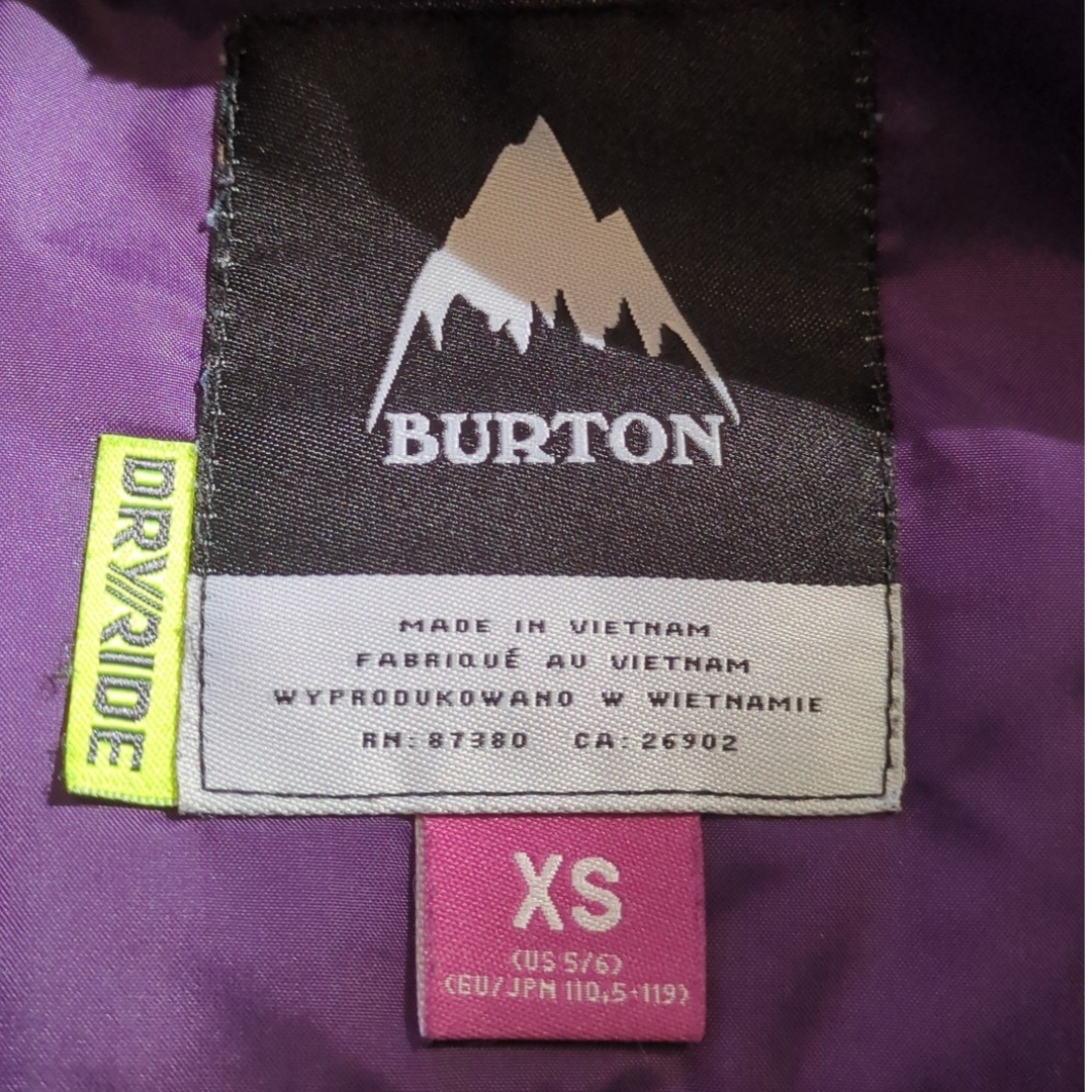 BURTON - BURTON バートン キッズ ジャケット XS 110 120の通販 by TKR ...