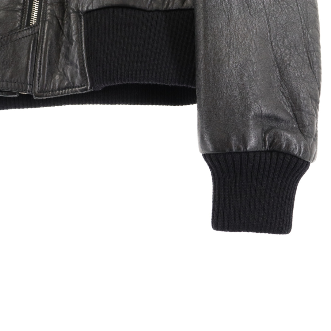 Saint Laurent(サンローラン)のSAINT LAURENT PARIS サンローランパリ クラシック レザーボンバージャケット 455813Y5NQ1 ブラック メンズのジャケット/アウター(フライトジャケット)の商品写真