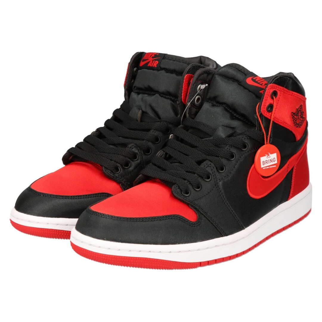 NIKE(ナイキ)のNIKE ナイキ WMNS AIR JORDAN 1 RETRO HI OG Satin Bred ハイカットスニーカー レッド FD4810-061 US10.5/27.5cm メンズの靴/シューズ(スニーカー)の商品写真