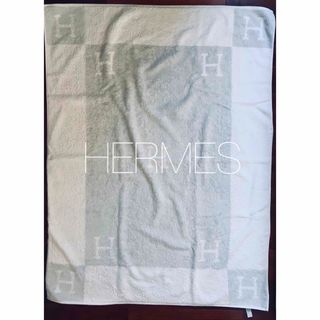 エルメス(Hermes)のエルメス HERMES アヴァロン ビーチタオル ブルー バスタオル(おくるみ/ブランケット)