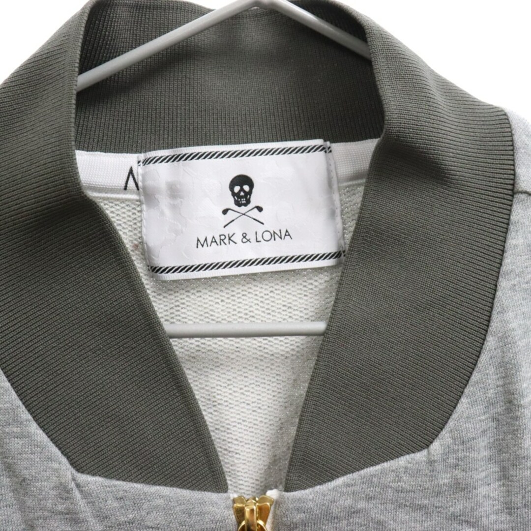 MARK&LONA(マークアンドロナ)のMARK&LONA マークアンドロナ Epic Milita Sweat Blouson スウェットナイロン切り替え ブルゾンジャケット グレー ML-17W-C01 メンズのジャケット/アウター(ブルゾン)の商品写真