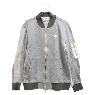 マークアンドロナ(MARK&LONA)のMARK&LONA マークアンドロナ Epic Milita Sweat Blouson スウェットナイロン切り替え ブルゾンジャケット グレー ML-17W-C01(ブルゾン)