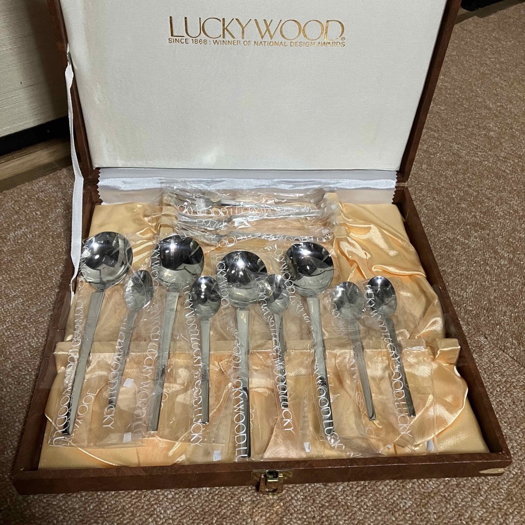 LUCKY WOOD ラッキーウッド 18-12 カトラリー  20本