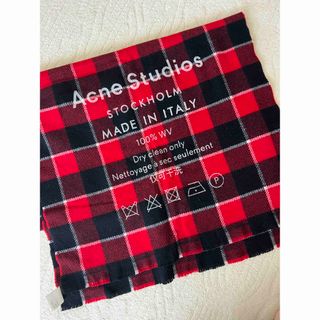 アクネストゥディオズ(Acne Studios)のAcne Studios 大判ストール　チェック　マフラー(マフラー/ショール)