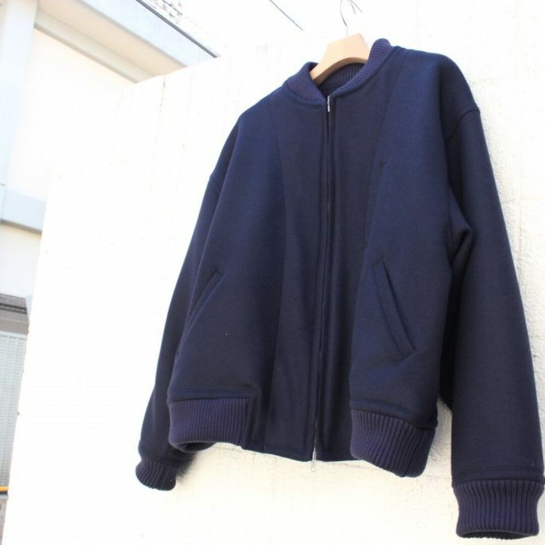 stein(シュタイン)の■ stein wool zip jacket M シュタイン ネイビー メンズのジャケット/アウター(ブルゾン)の商品写真