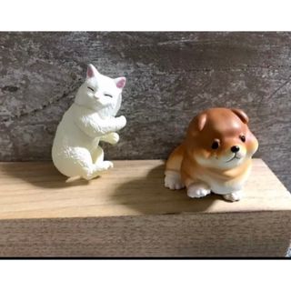 ガチャ　フィギュア　柴犬　白猫　2種類セット(その他)