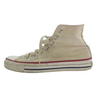 コンバース(CONVERSE)のCONVERSE コンバース スニーカー 90s USA製 ALL STAR HI オールスター ハイカット キャンバス スニーカー オフホワイト ホワイト系 US 4【中古】(スニーカー)