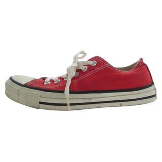 コンバース(CONVERSE)のCONVERSE コンバース スニーカー 90s USA製 ALL STAR オールスター ローカット スニーカー レッド レッド系 US 4 1/2【中古】(スニーカー)