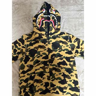 アベイシングエイプ(A BATHING APE)のbape double shark hoodie(パーカー)