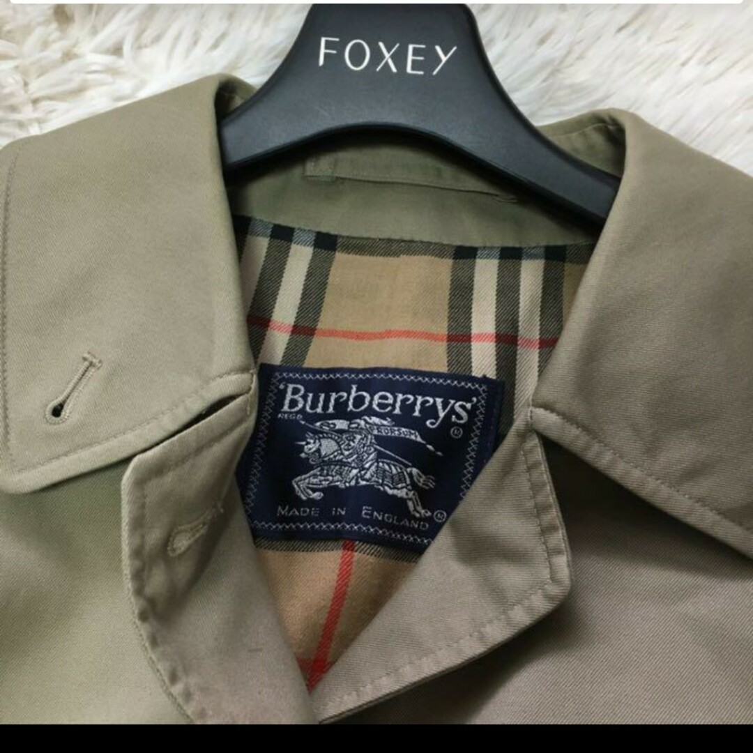 バーバリーBurberryノバチェックロングステンカラーコート メンズのジャケット/アウター(ステンカラーコート)の商品写真