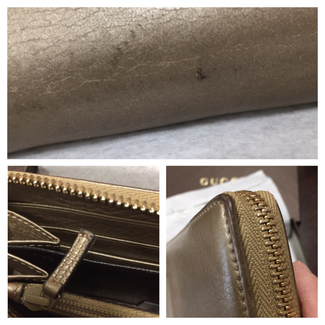 Gucci(グッチ)のGUCCI ゴールド財布 レディースのファッション小物(財布)の商品写真