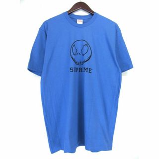 シュプリーム Tシャツ・カットソー(メンズ)(ブルー・ネイビー/青色系