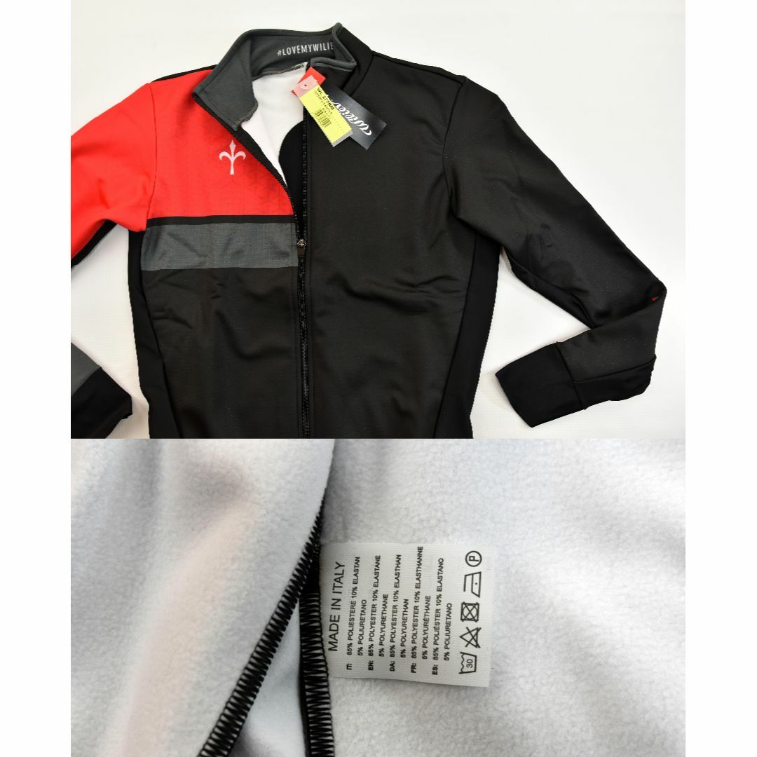 Willier Brosa ジャケット size:M ブラック/レッド 自転車 Willier Brosa ジャケット size:M ブラック/レッド 自転車