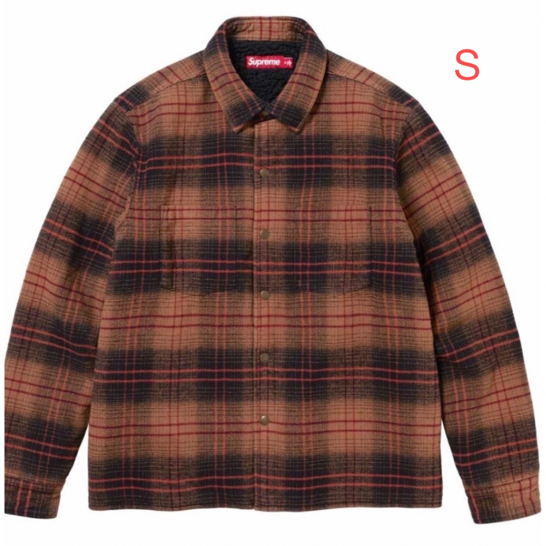 トップスSupreme Lined Flannel Snap Shirt