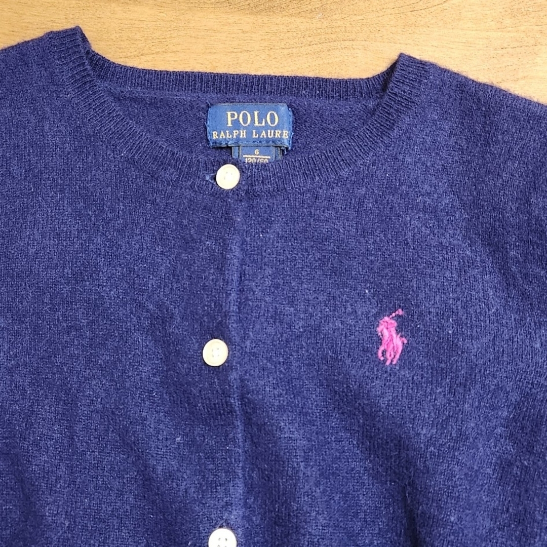 POLO RALPH LAUREN(ポロラルフローレン)のラルフローレン　カーディガン6T キッズ/ベビー/マタニティのキッズ服女の子用(90cm~)(カーディガン)の商品写真