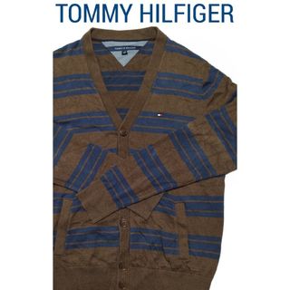 トミーヒルフィガー(TOMMY HILFIGER)の【美品】TOMMY HILFIGER(トミーヒルフィガー)メンズカーディガン L(カーディガン)