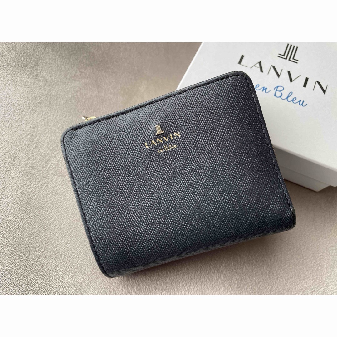 LANVIN en Bleu(ランバンオンブルー)のランバンオンブルー　コンパクト財布　ダークネイビー レディースのファッション小物(財布)の商品写真