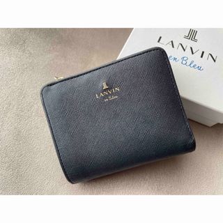 ランバンオンブルー(LANVIN en Bleu)のランバンオンブルー　コンパクト財布　ダークネイビー(財布)