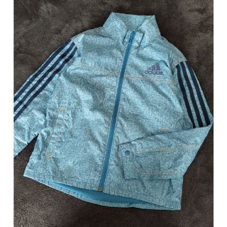 アディダス(adidas)の【adidas】デニム風　裏起毛ナイロンジャケット(130)(ジャケット/上着)