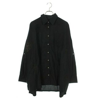 クロムハーツ(Chrome Hearts)のクロムハーツ  MAHAL KITA クロスパッチクロスボタンオーバーサイズ長袖シャツ メンズ L(シャツ)