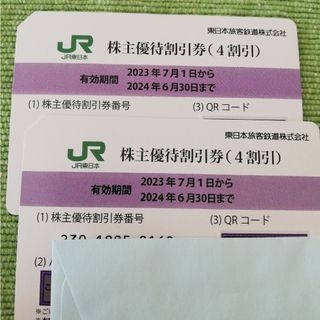 ジェイアール(JR)の株主優待割引券二枚　JR東日本(その他)