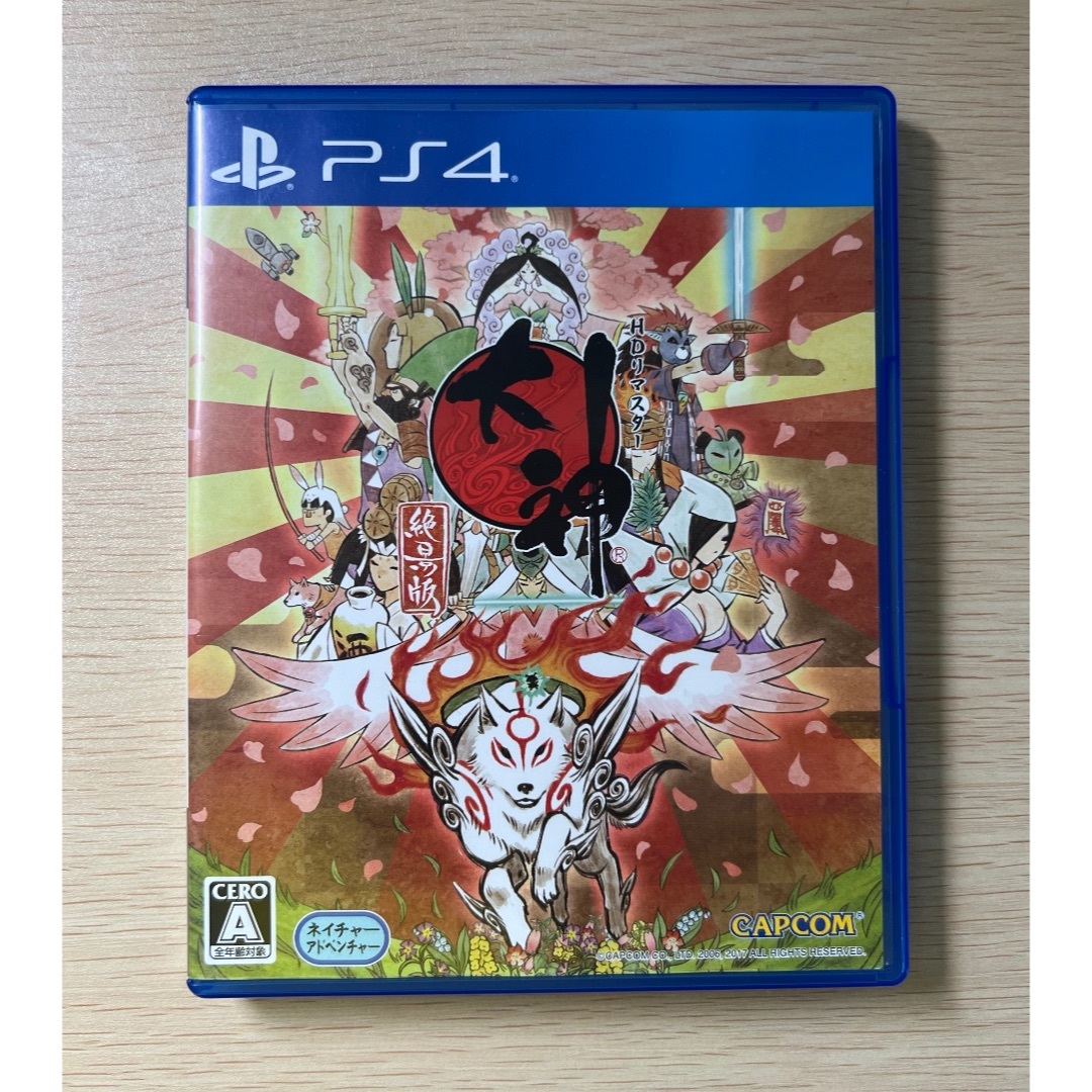 CAPCOM(カプコン)の【説明書付き】大神 絶景版　PS4【送料込】 エンタメ/ホビーのゲームソフト/ゲーム機本体(家庭用ゲームソフト)の商品写真