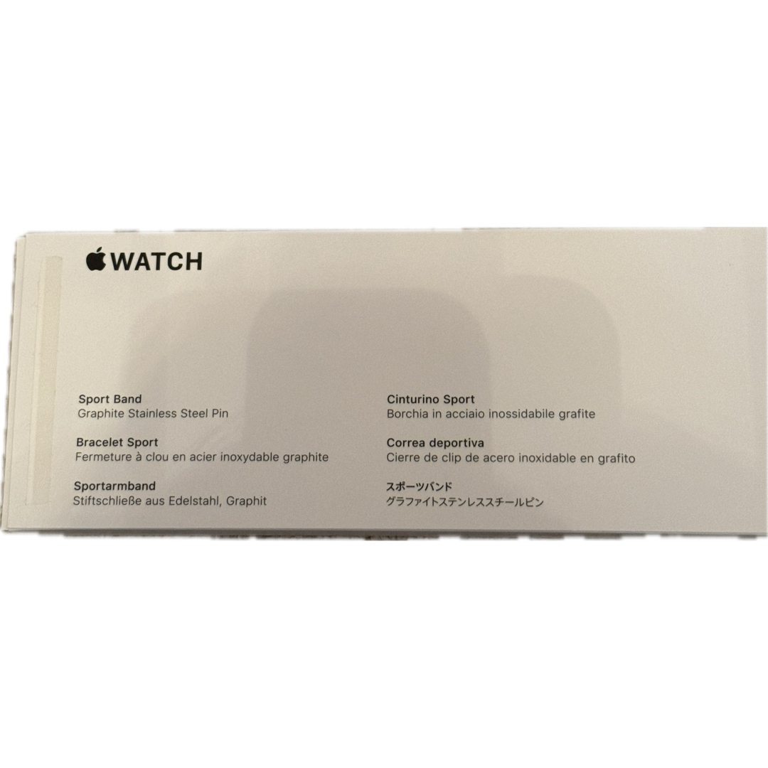 Apple Watch(アップルウォッチ)のApple Watch 正規品 バンド ブラック メンズの時計(ラバーベルト)の商品写真