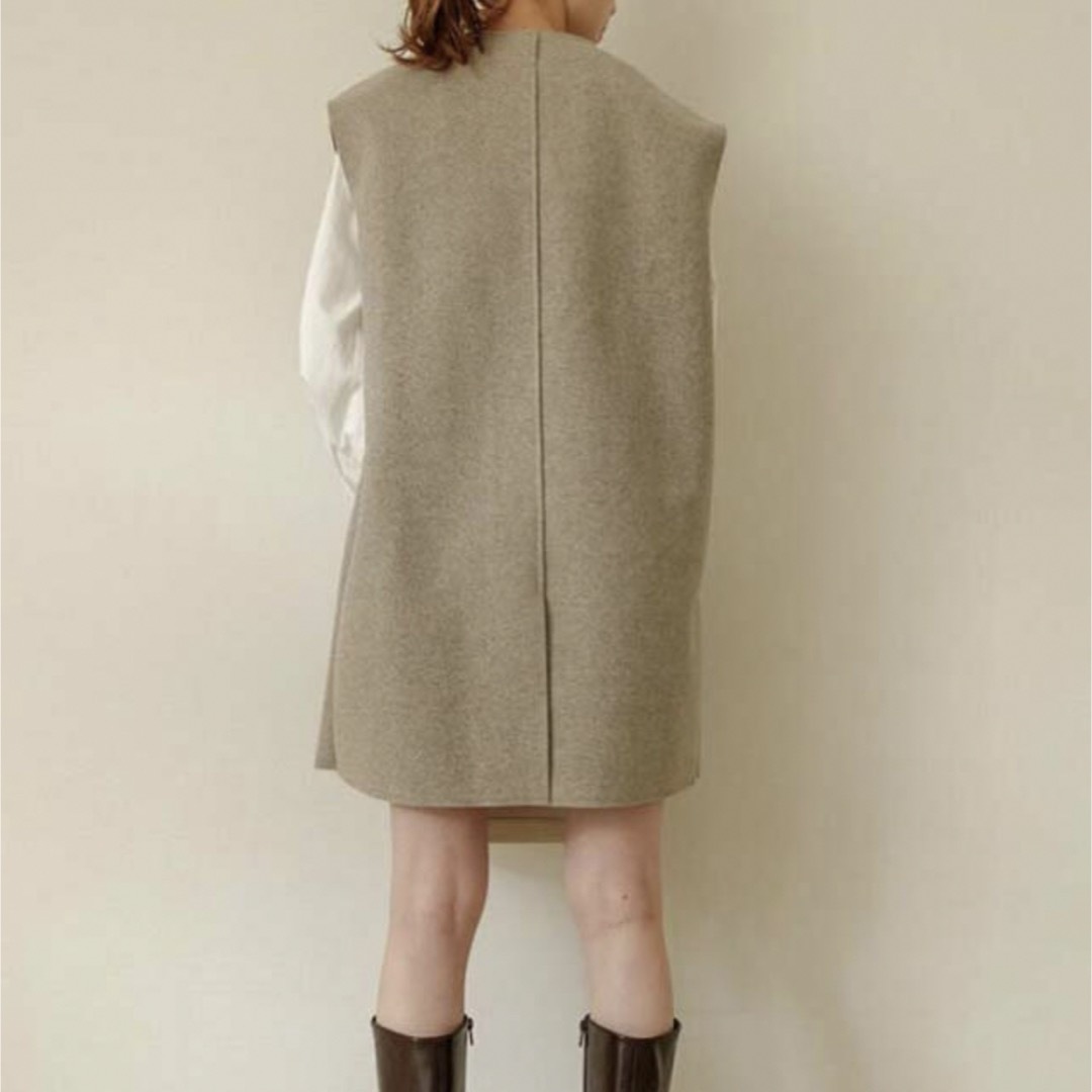 mecherie  wool round long vest レディースのトップス(ベスト/ジレ)の商品写真