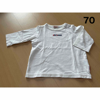 ミキハウス(mikihouse)の②ミキハウス ロゴ Tシャツ 長袖 70(Ｔシャツ)
