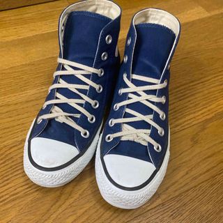 コンバース(CONVERSE)のコンバース　スニーカー　ネイビー　23cm(スニーカー)