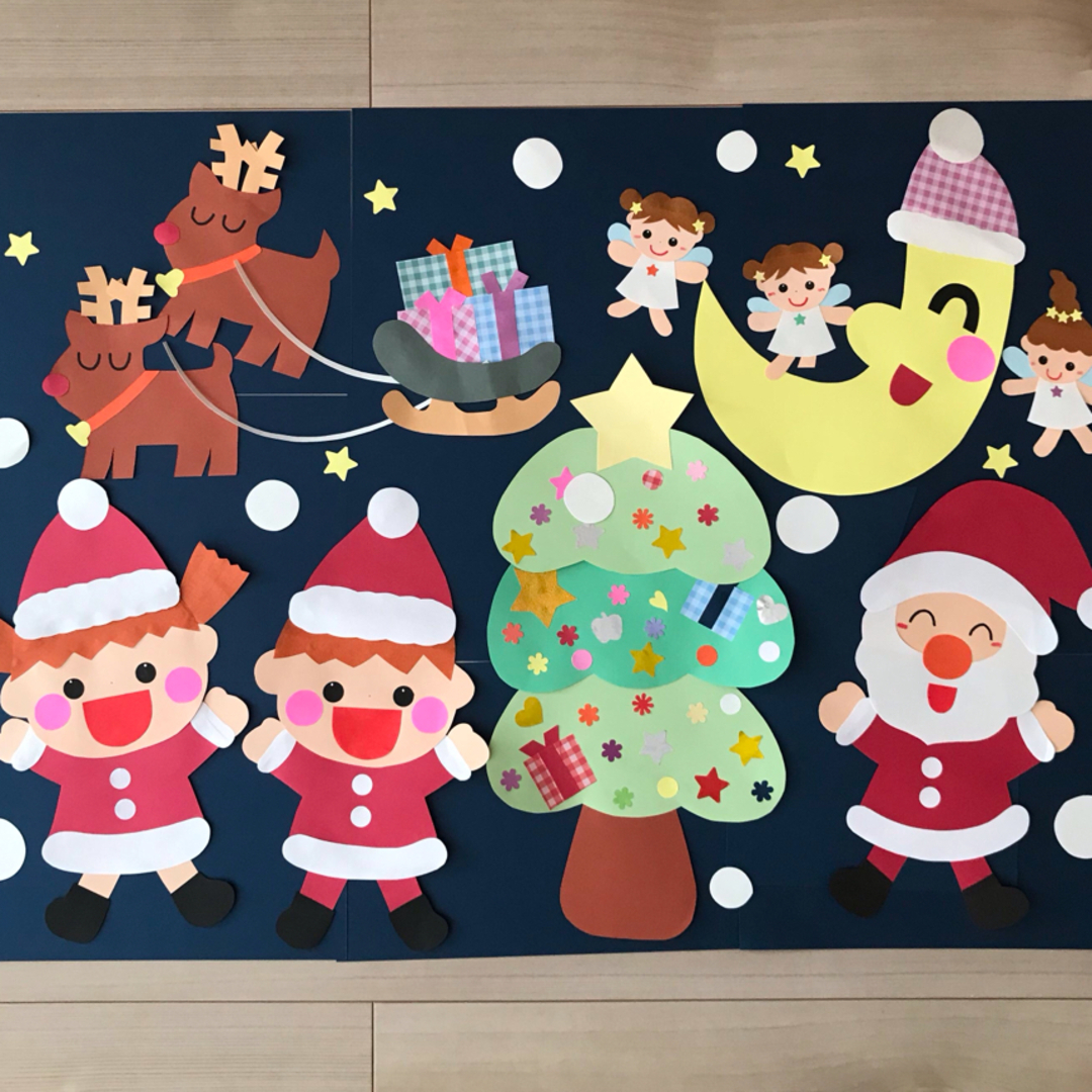壁面飾り　クリスマス ハンドメイドの素材/材料(型紙/パターン)の商品写真