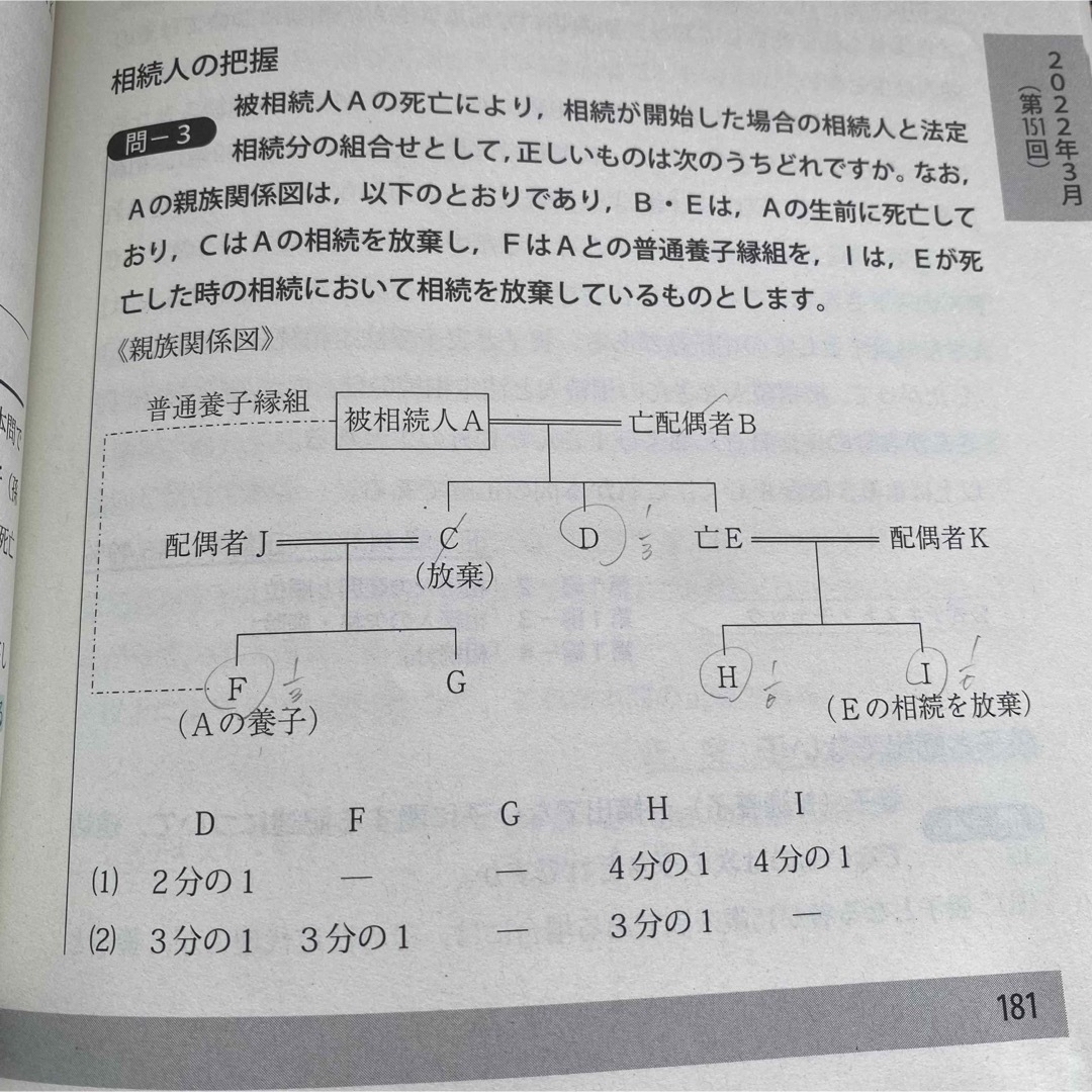 【10月合格/書き込み有】相続アドバイザー3級　問題解説集(23年10月受験用) エンタメ/ホビーの本(資格/検定)の商品写真