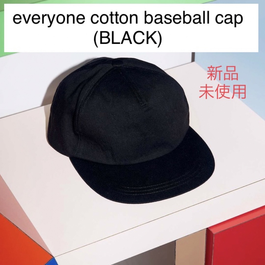 期間限定半額以下 everyone cotton baseball cap (BLACK