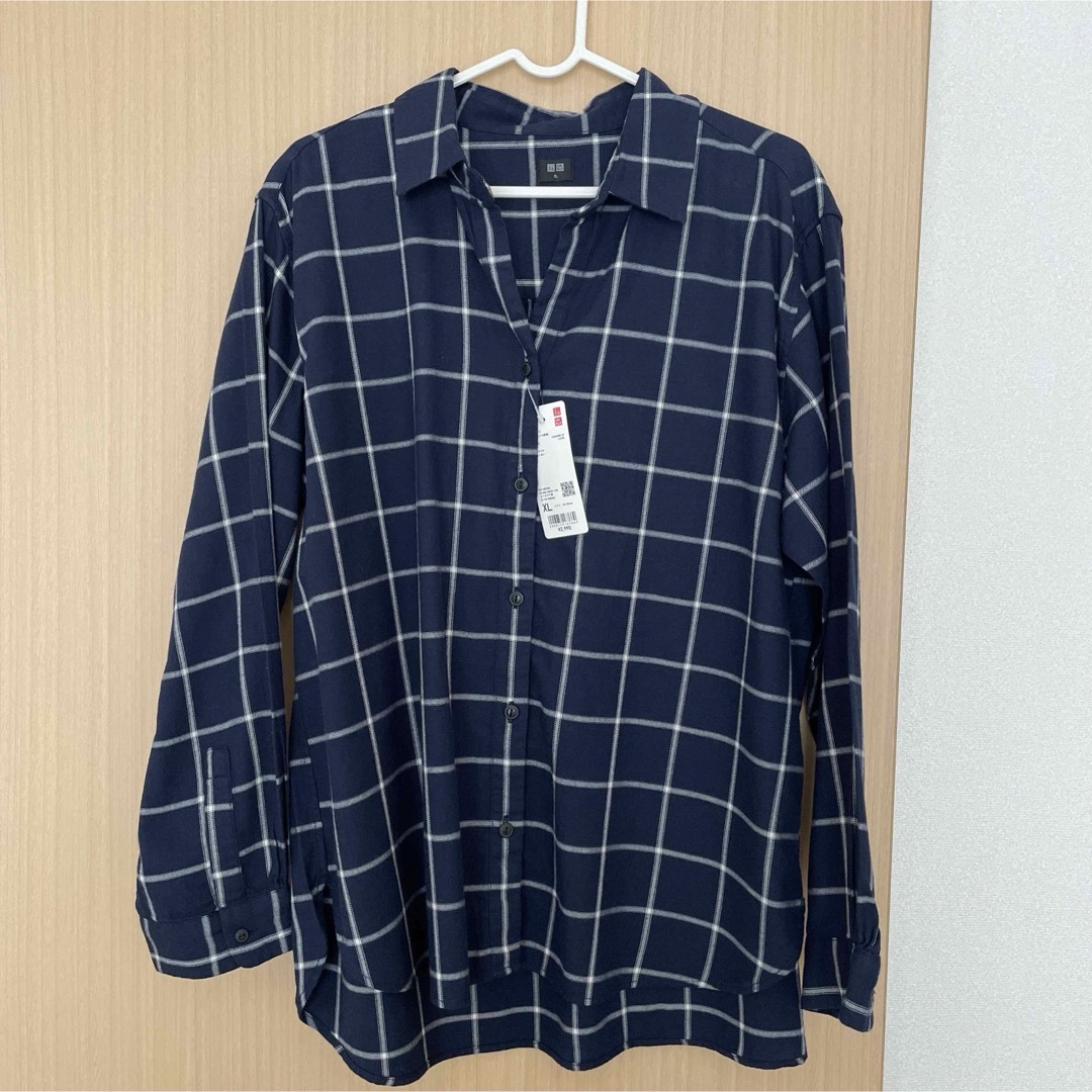 UNIQLO(ユニクロ)のユニクロ ソフトブラッシュド チェックシャツ レディースのトップス(シャツ/ブラウス(長袖/七分))の商品写真