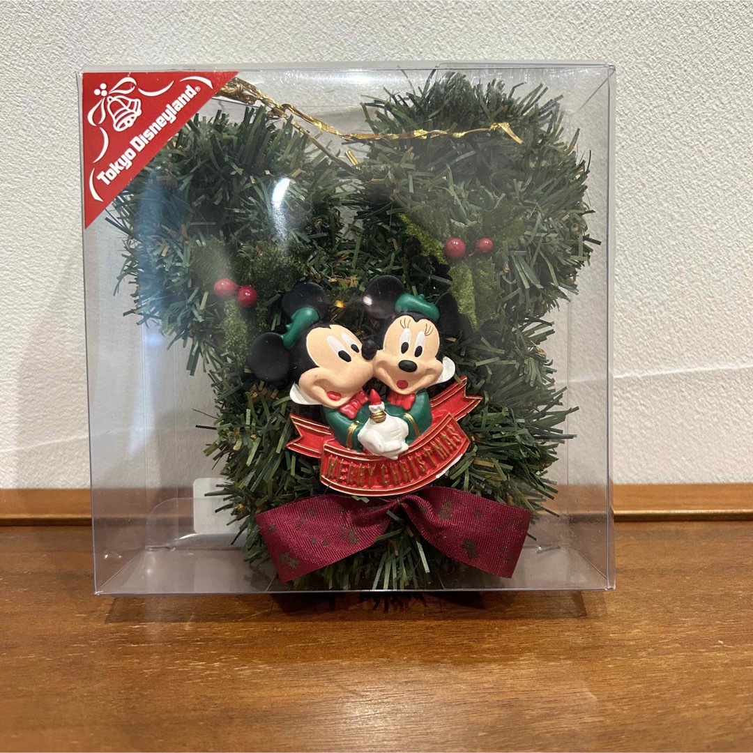 Disney(ディズニー)の●ディズニー レトロ クリスマス ミッキー ミニー ミニ リース ハンドメイドのフラワー/ガーデン(リース)の商品写真