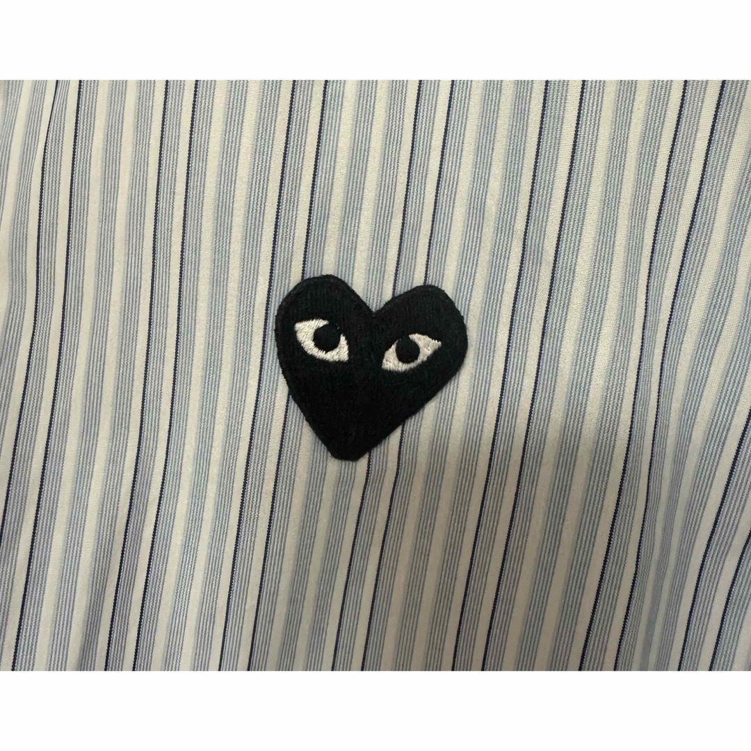 美品 PLAY comme des garcons Sサイズ ストライプシャツ