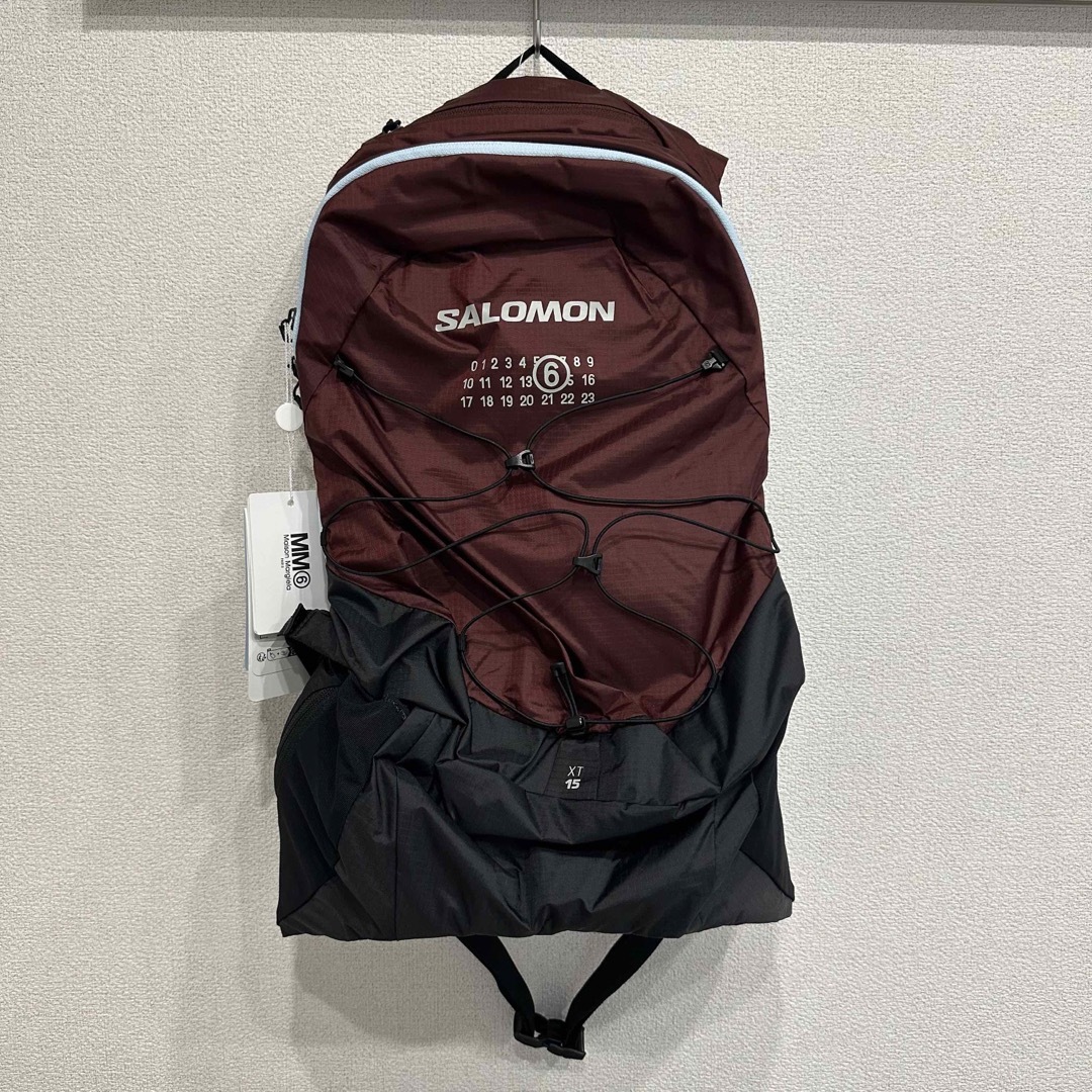 mm6×Salomonサロモン バックパック リュック ショルダー バッグ 赤黒