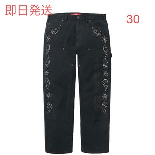 シュプリーム(Supreme)のSupreme Paisley Studded Double Knee Pant(デニム/ジーンズ)