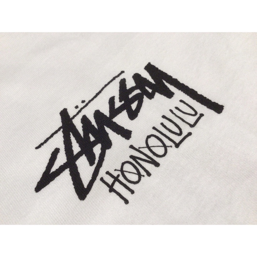 STUSSY(ステューシー)のSTUSSY STOCK HONOLULU TEE “WHITE” XLサイズ メンズのトップス(シャツ)の商品写真