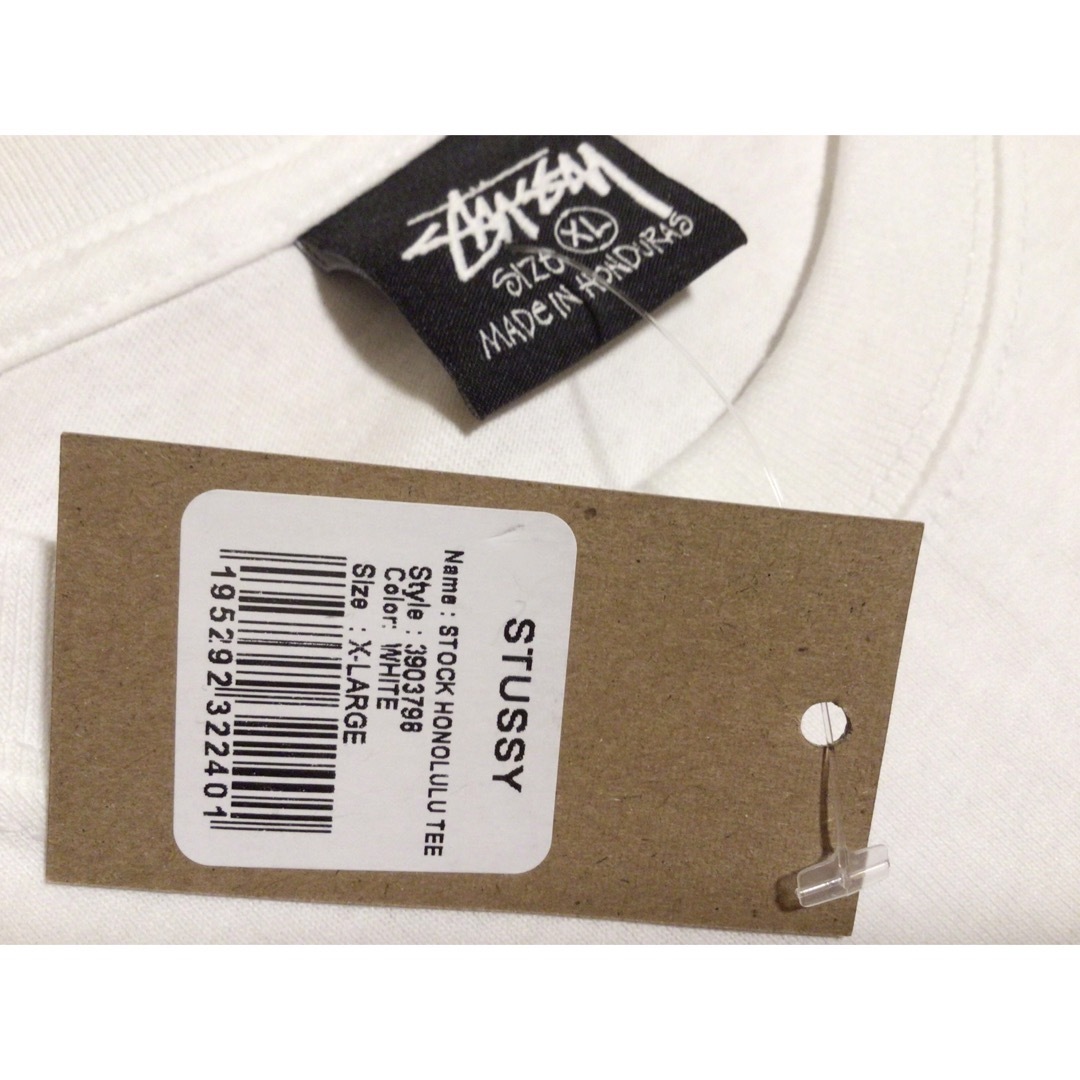 STUSSY STOCK HONOLULU TEE “WHITE” XLサイズ STUSSY STOCK HONOLULU TEE “WHITE” XLサイズ