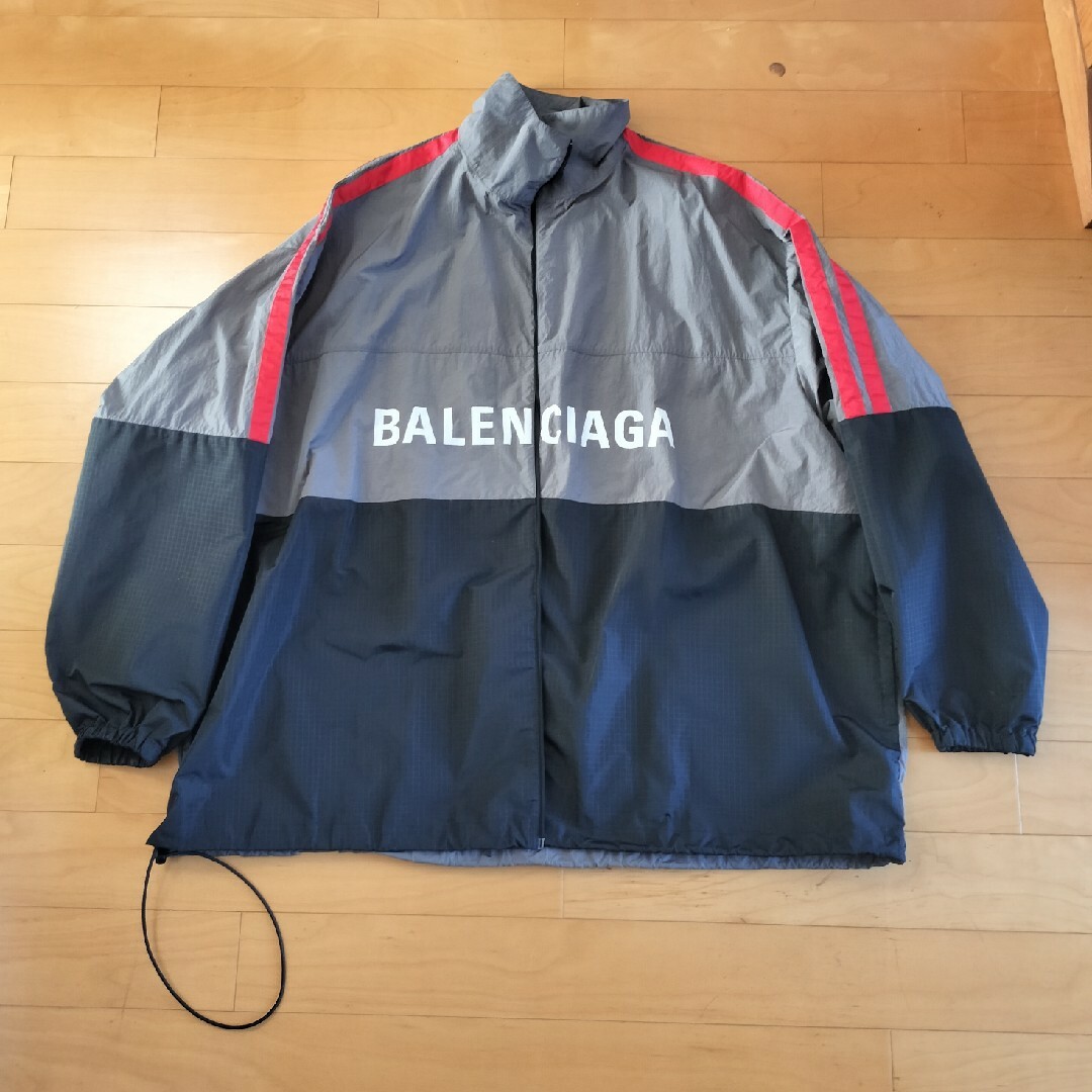 BALENCIAGA バレンシアガ ジップアップ ロゴナイロンジャケット