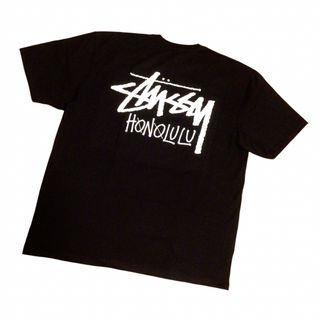 ステューシー(STUSSY)のSTUSSY STOCK HONOLULU TEE “BLACK” XLサイズ(Tシャツ/カットソー(半袖/袖なし))