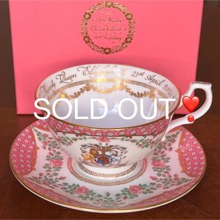 ウェッジウッド(WEDGWOOD)の【未使用美品】ロイヤルコレクション★エリザベス女王95歳★アニバーサリーC/S(食器)