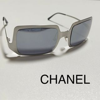 シャネル(CHANEL)のCHANEL◆サングラス【シルバーフレーム】(サングラス/メガネ)