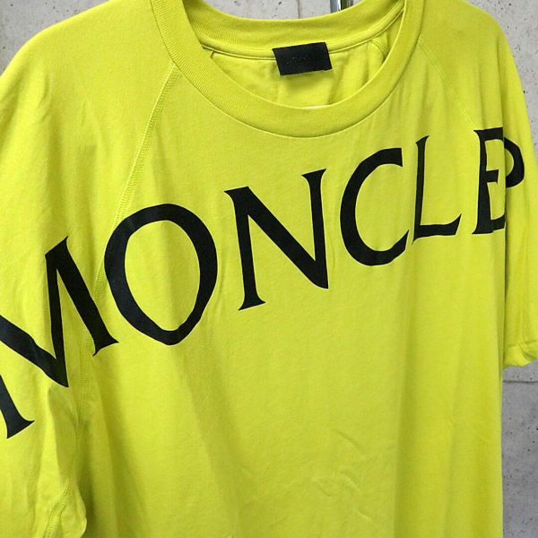 【新品】MONCLER　Tシャツ　メンズ　グリーン　Lサイズ
