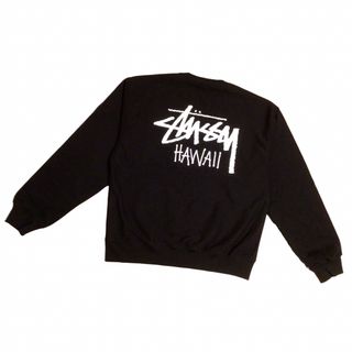 【90s】STUSSY スウェット 筆記体ロゴ SSリンク ワイドシルエット 黒