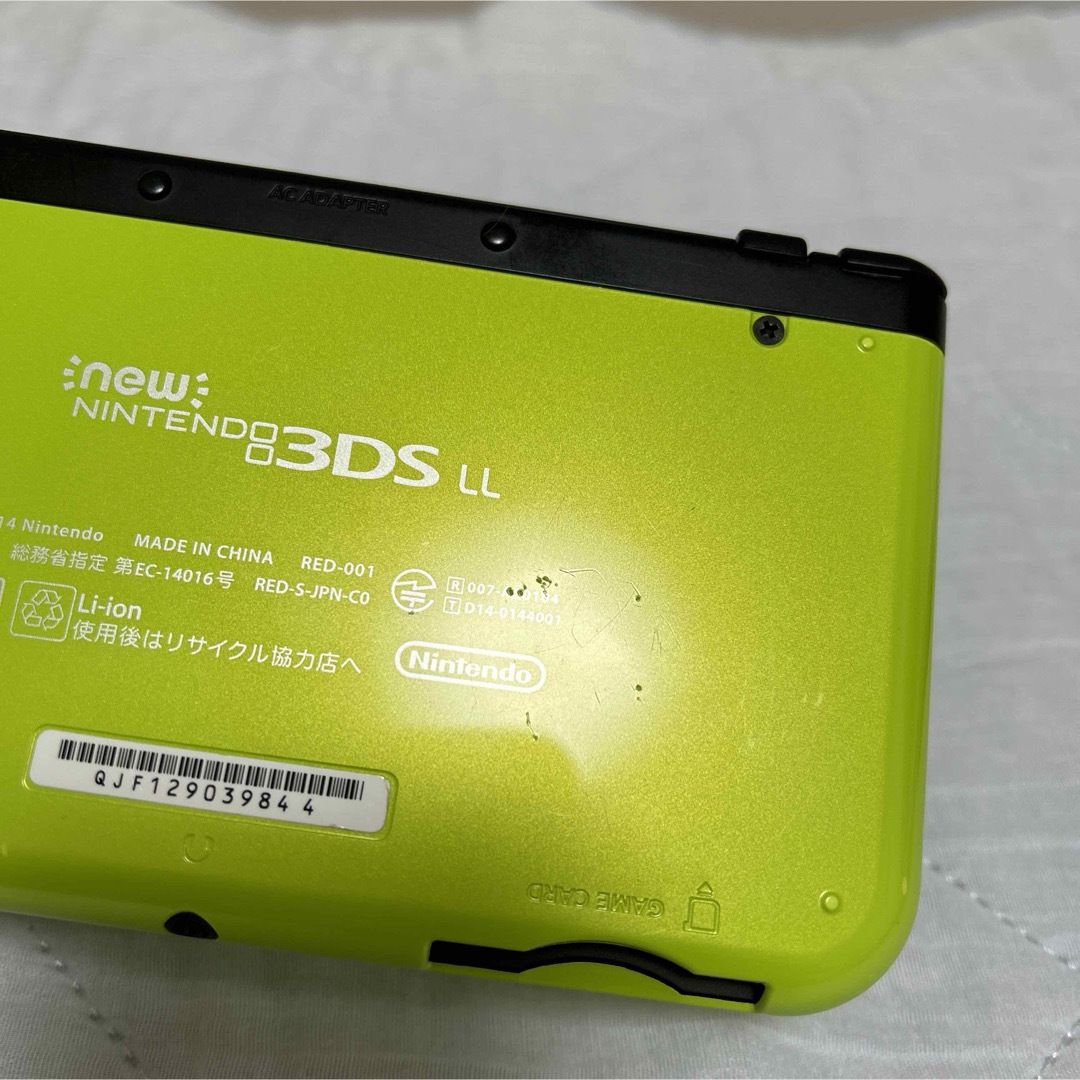 Newニンテンドー3DSLL ライム×ブラック　充電器 タッチペン　セット