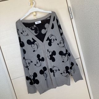 ディズニー(Disney)のお値下げ。mickey ニットカーディガン(カーディガン)