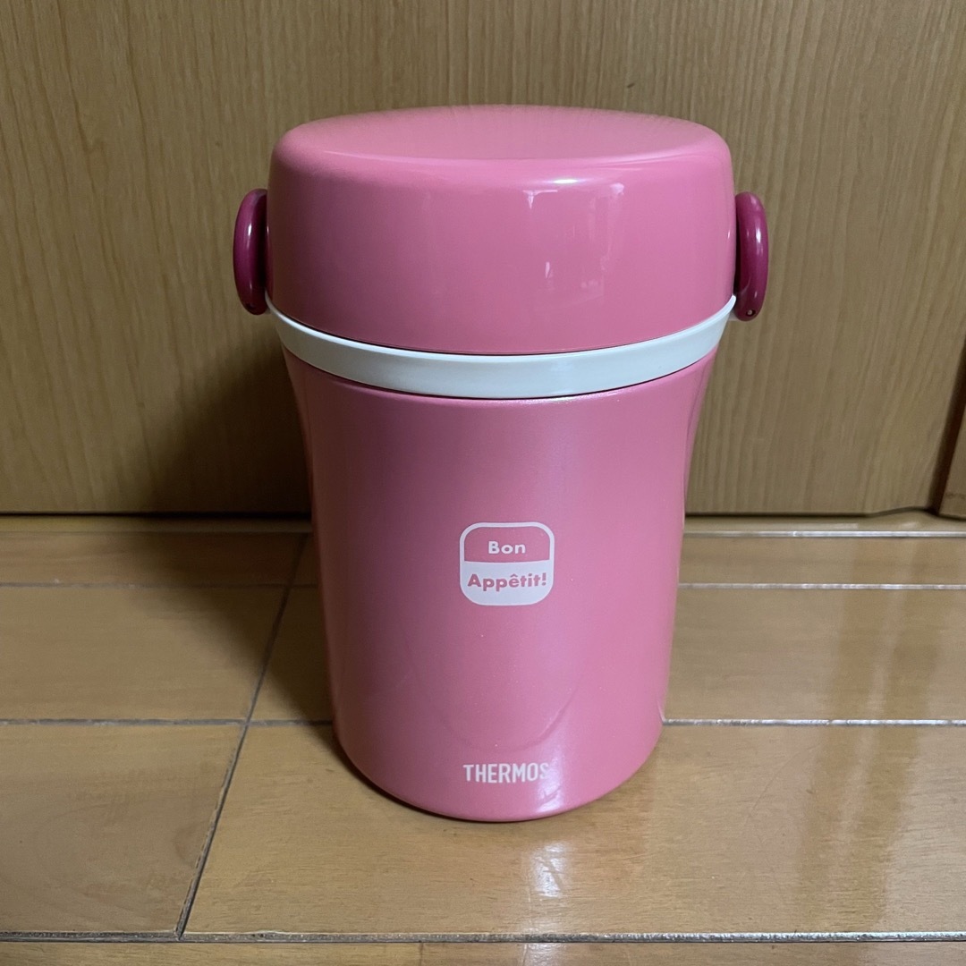 THERMOS(サーモス)のサーモス ステンレスランチジャー ピンク JBC-800 P インテリア/住まい/日用品のキッチン/食器(弁当用品)の商品写真